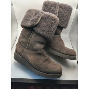UGG Gray Winter Boots with Fur Lining